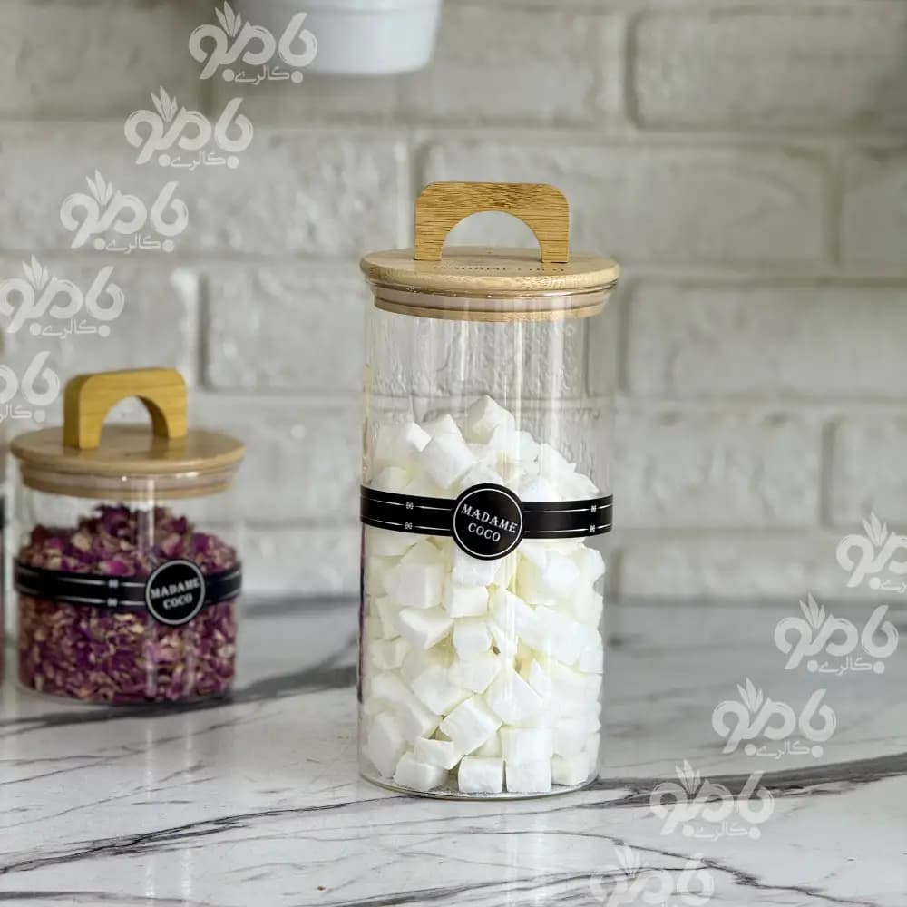 بانکه پیرکس گرد درب دسته دار قطر 10سانت — تصویر ۵
