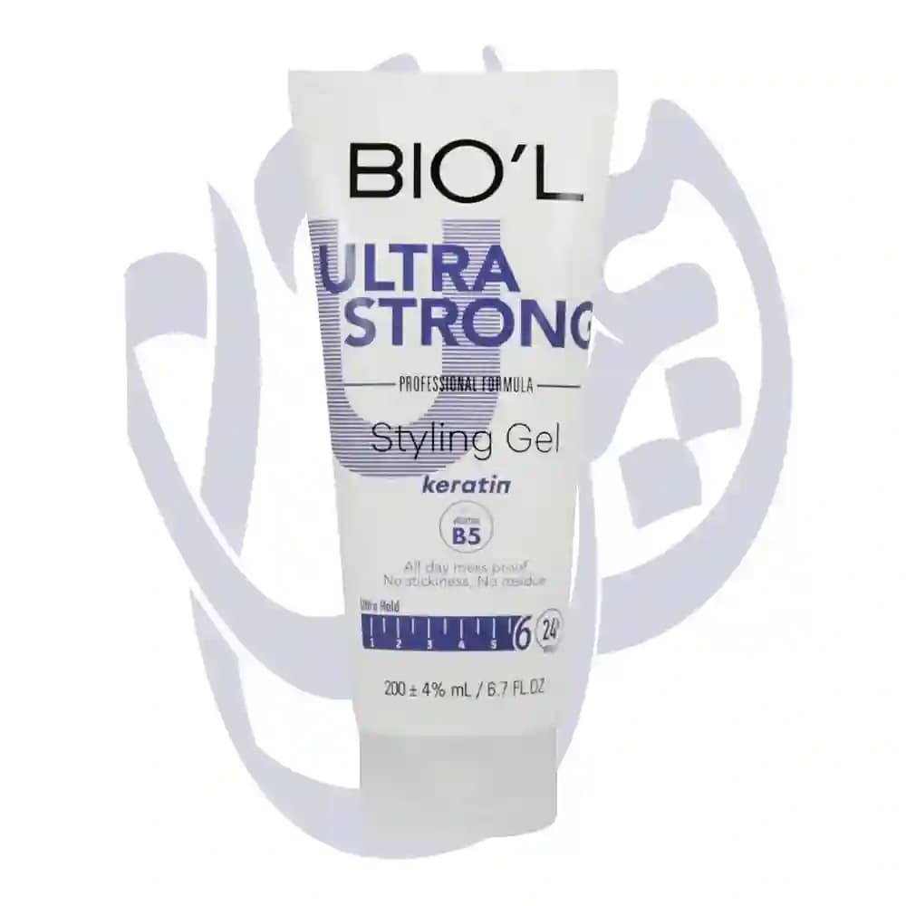ژل موی سر با قدرت فوق العاده قوی مدل تیوپی اولترا Ultra Hold حجم 200 میل بیول – BIOL