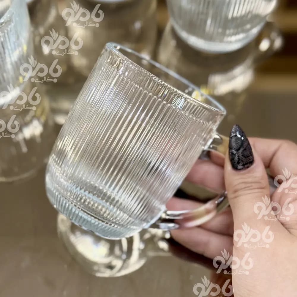 نیم لیوان دسته دار میلان کد1443 — تصویر ۲
