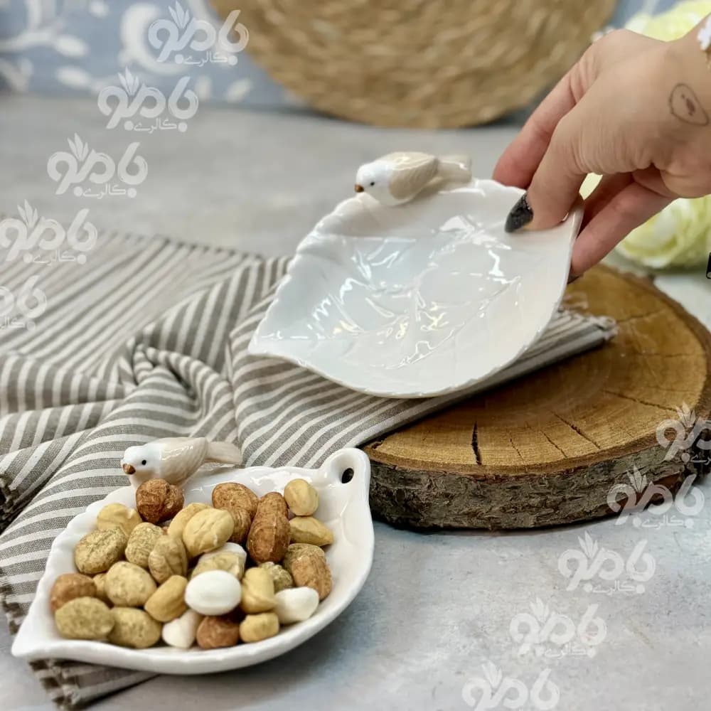 ظرف سرامیکی برگ کوچک گنجشک 1003 — تصویر ۵