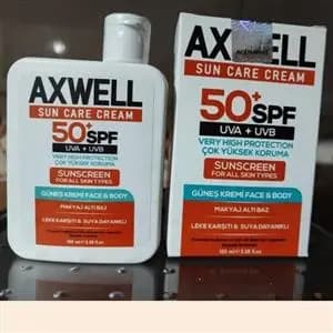 ضدآفتاب ضدلک آکسول اس پی اف 50 حجم 100 میل AXWELL — تصویر ۴