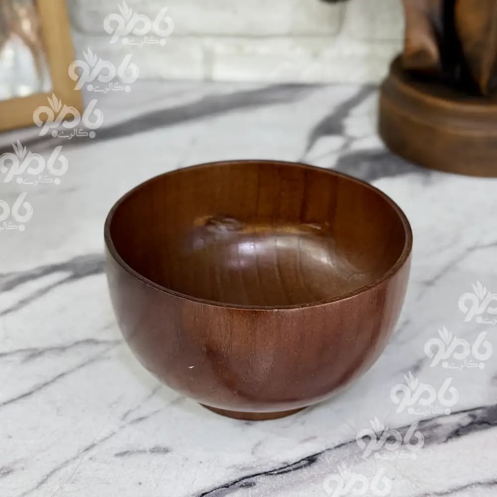 کاسه چوبی وارداتی تیره — تصویر ۵