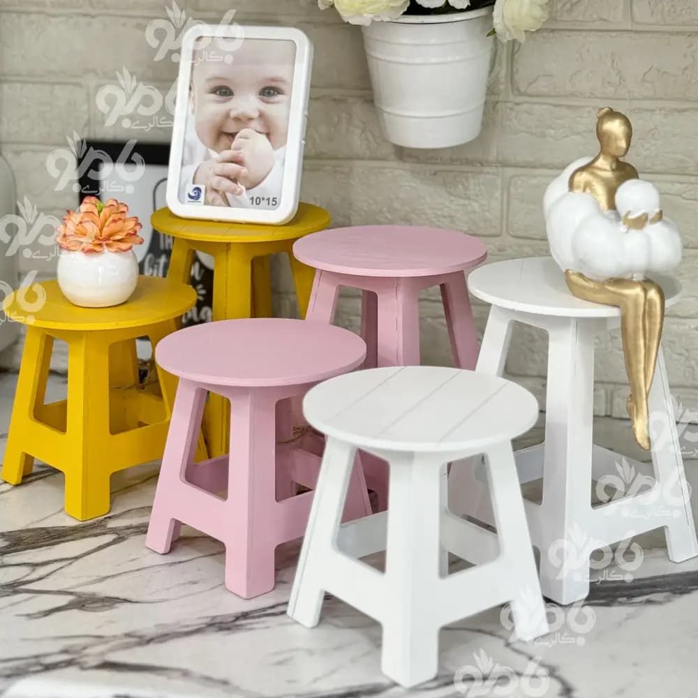 چهارپایه چوبی 2سایز کد229