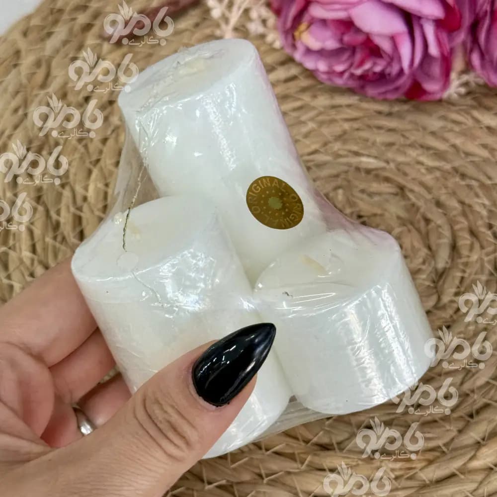 شمع استوانه 3سایز قطر4سانت کوچک — تصویر ۴