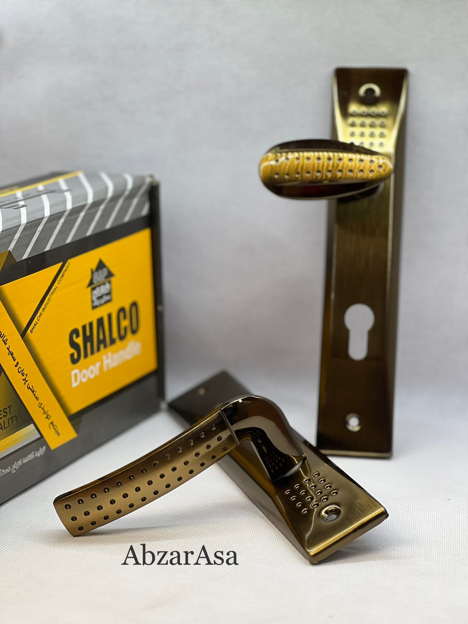 دستگیره پلاک آپارتمانی خالدار شالکو زیتونی — تصویر ۹