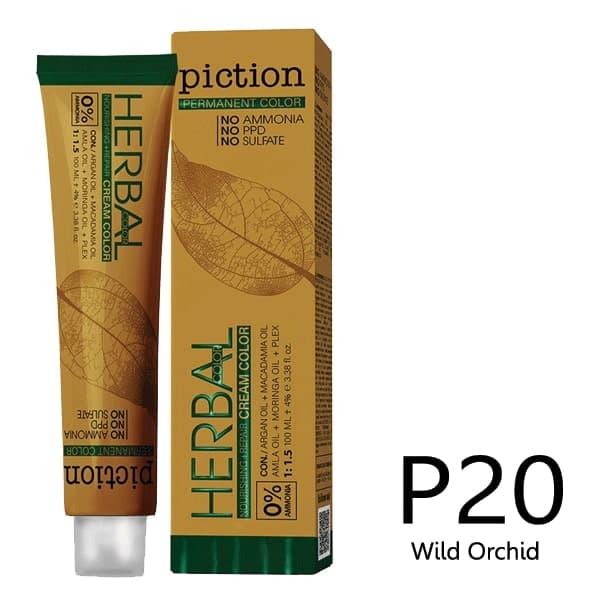 رنگ مو بدون آمونیاک پیکشن ارکیده وحشی (P20) Wild Orchid — تصویر ۳