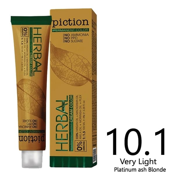 رنگ مو بدون آمونیاک پیکشن بلوند پلاتینه (خیلی روشن) خاکستری (10.1) Platinum Ash Blonde