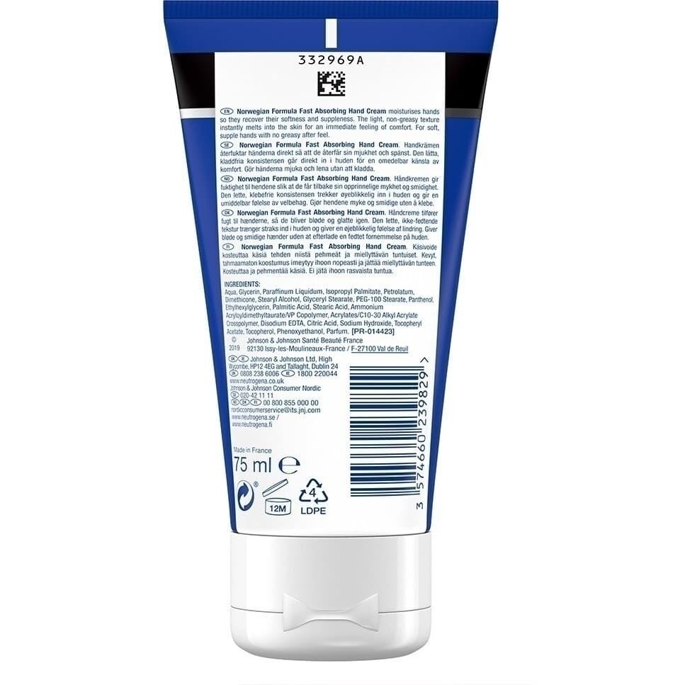 کرم دست جذب سریع نوتروژنا Fast Absorbing Hand Cream Neutrogena — تصویر ۲