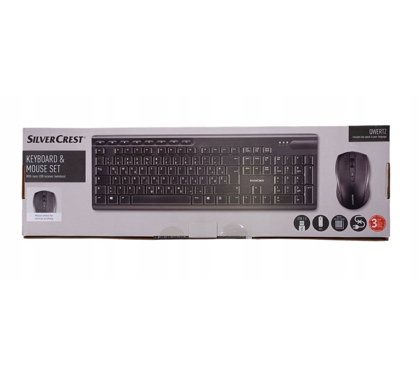 ست کیبورد و ماوس بی‌سیم سیلورکرست (SilverCrest) آلمان مدل مشکی