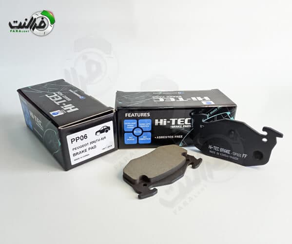 لنت ترمز عقب پژو 206 (تی یو 5) از برند Hi_TEC — تصویر ۲