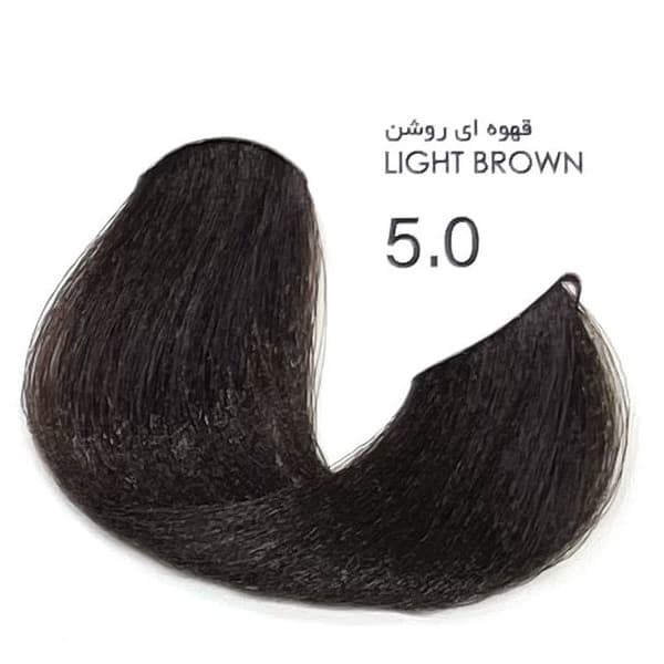 رنگ مو بدون آمونیاک پیکشن قهوه ای روشن (5.0) سری طبیعی Light Brown — تصویر ۴