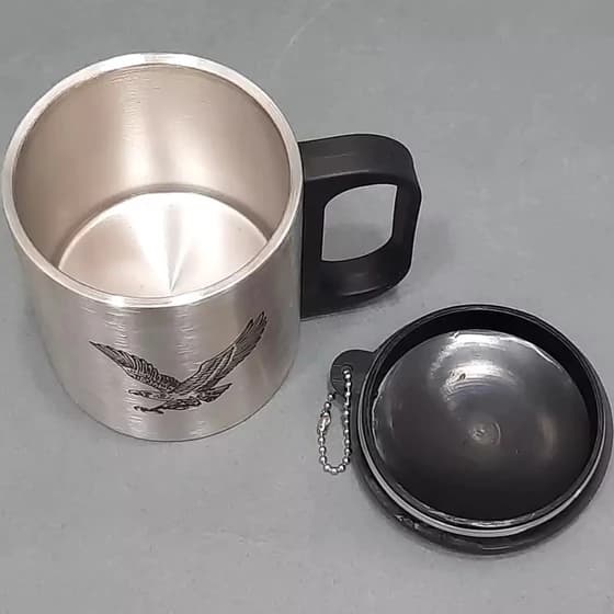 لیوان کوهنوردی استیل دوجداره (اصلی) ظرفیت 0.22 لیتر مدل eagle — تصویر ۲