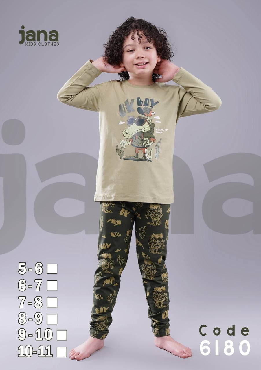 ست بلوز و شلوار راحتی کودک برند جانا jana — تصویر ۶