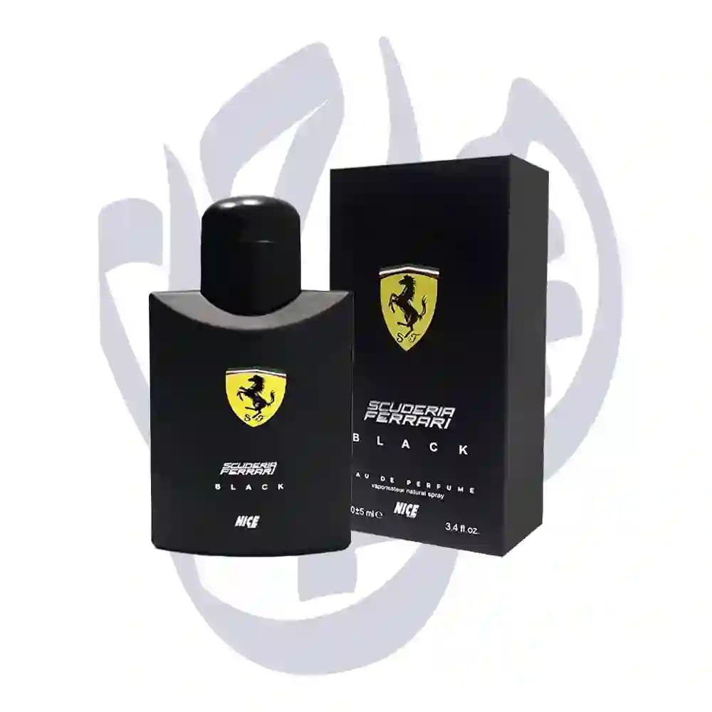ادوپرفیوم مردانه نایس پاپت Nice مدل فراری بلک Ferrari Black حجم 100 میلی لیتر طرح مارک