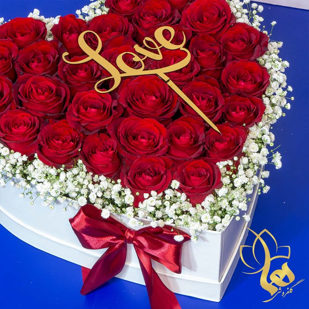 باکس گل قلبی مدل آنیا — تصویر ۵