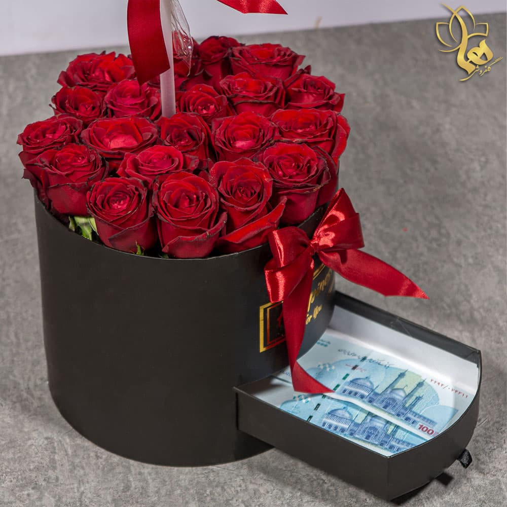 باکس گل و بادکنک مدل پورنگ — تصویر ۴