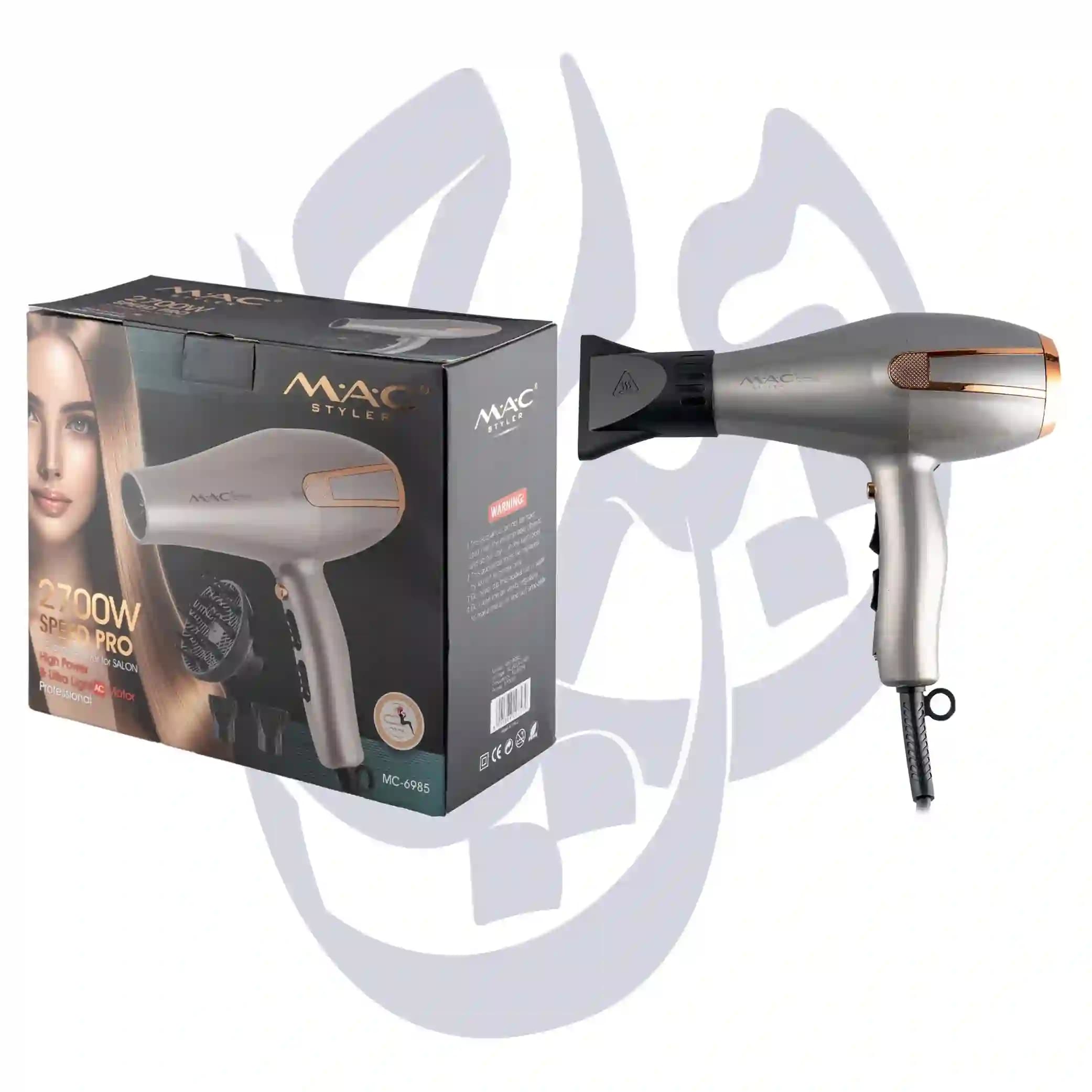 سشوار 2700 وات موتور ایتالیا ایونیک مک استایلر mc-6985a mac styler — تصویر ۲