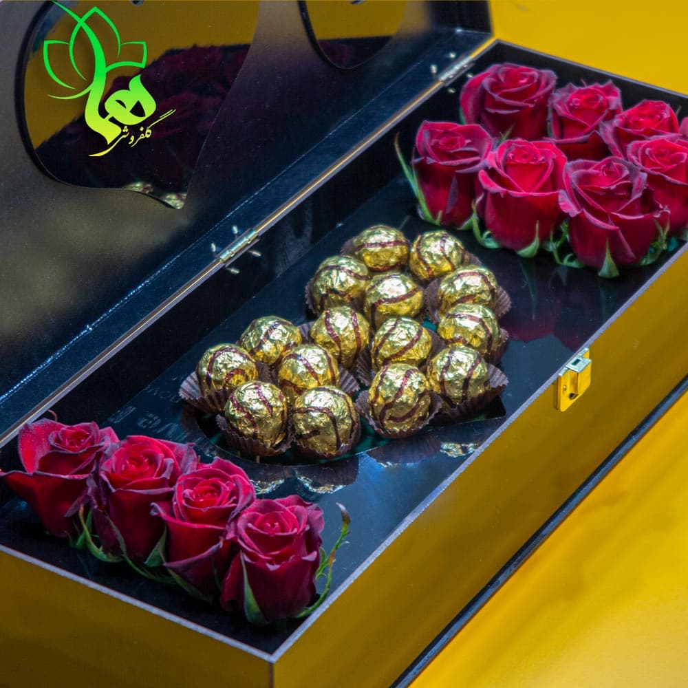 باکس گل و شکلات ولنتاین مدل آیلار — تصویر ۱۲