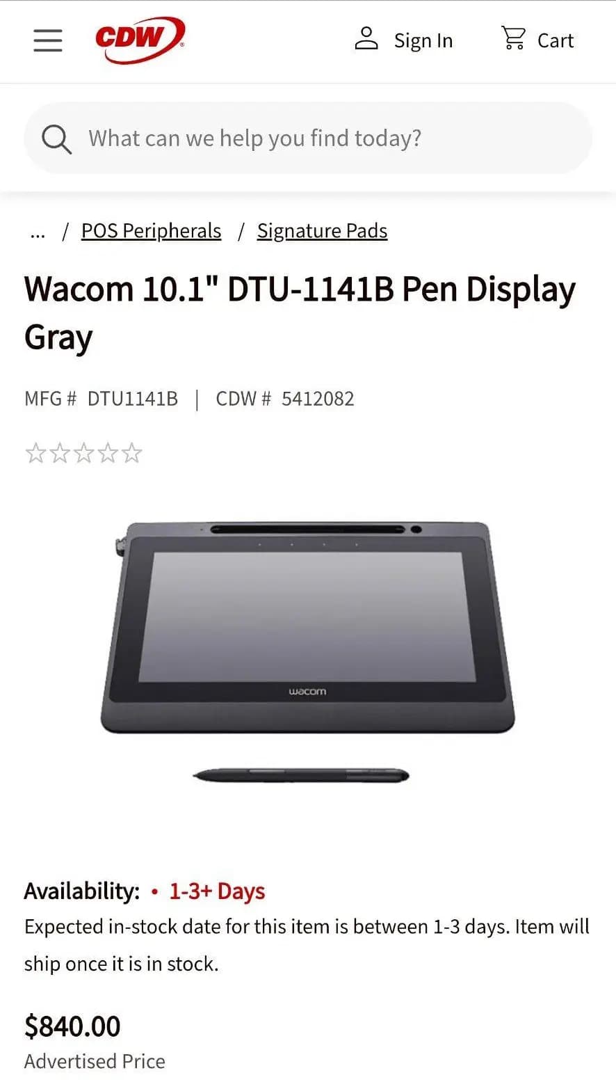 قلم نوری پد اسناد و امضای دیجیتال وکوم Wacom DTU-1141b — تصویر ۷