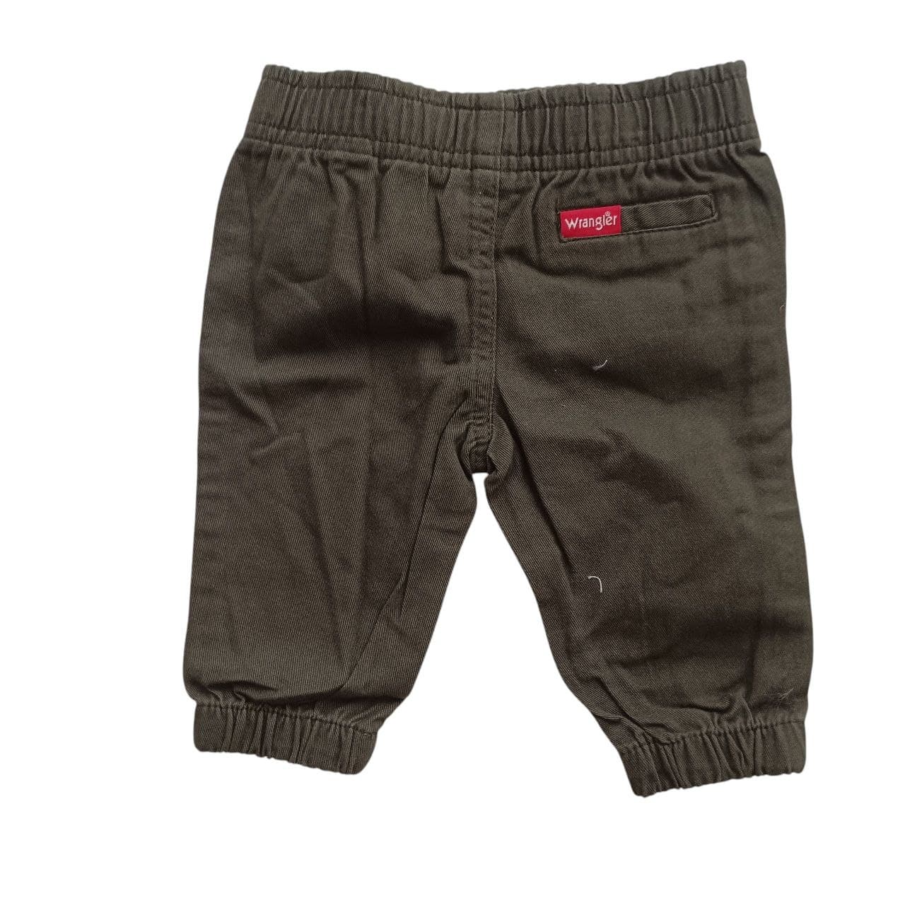 شلوار کتان نوزادی زیتونی رانگلر (Wrangler) آمریکا — تصویر ۴