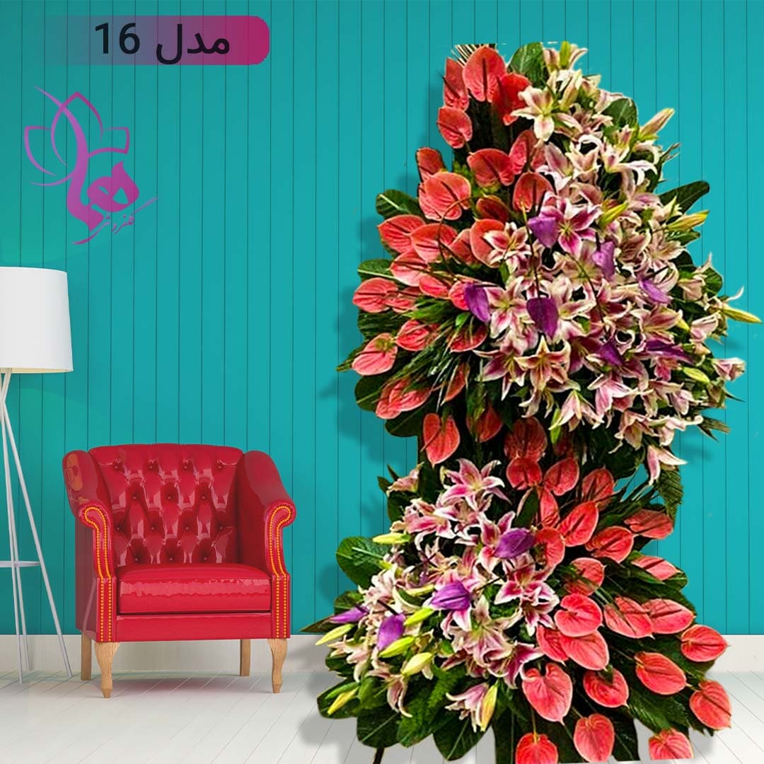 تاج گل دو طبقه نمایشگاهی مدل 16