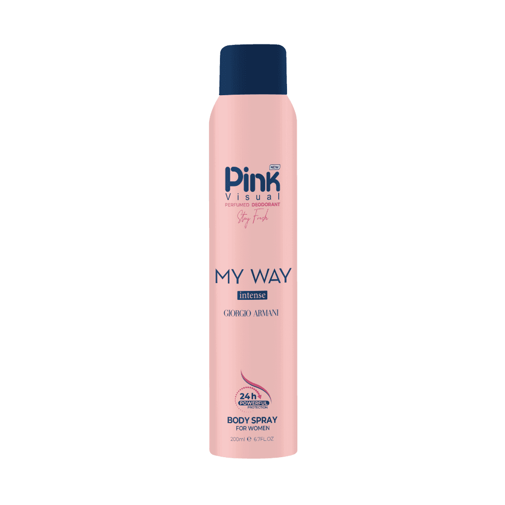 اسپری خوشبوکننده بدن زنانه Giorgio Armani My Way Intense پینک ویژوآل حجم 200 میلی لیتر — تصویر ۲