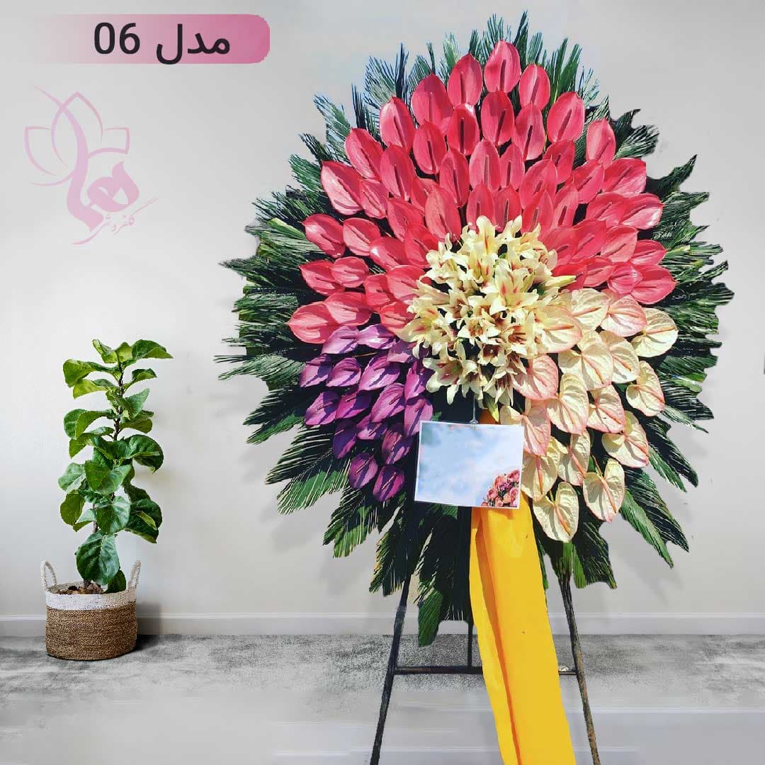 تاج گل یک طبقه نمایشگاهی مدل 06