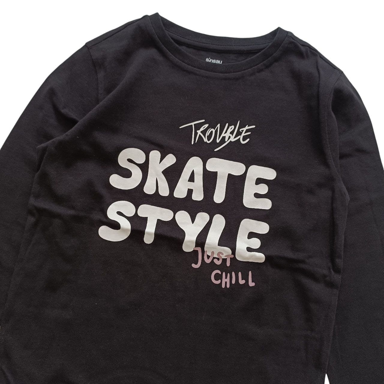 تیشرت آستین بلند پسرانه برند Sinsay لهستان مدل Skate Style سایز ۶ تا ۷ سال — تصویر ۴