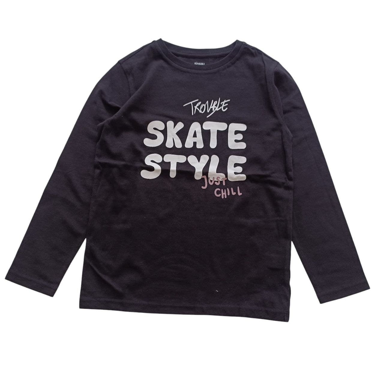 تیشرت آستین بلند پسرانه برند Sinsay لهستان مدل Skate Style سایز ۶ تا ۷ سال