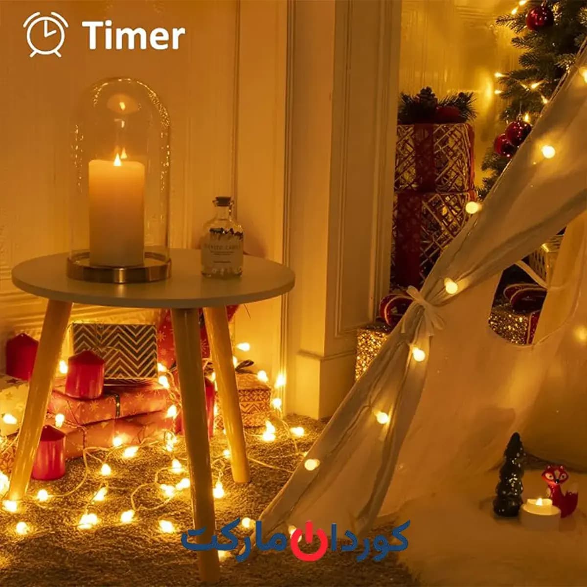 ریسه / چراغهای LED کروی 100 عددی koopower کوپاور — تصویر ۷