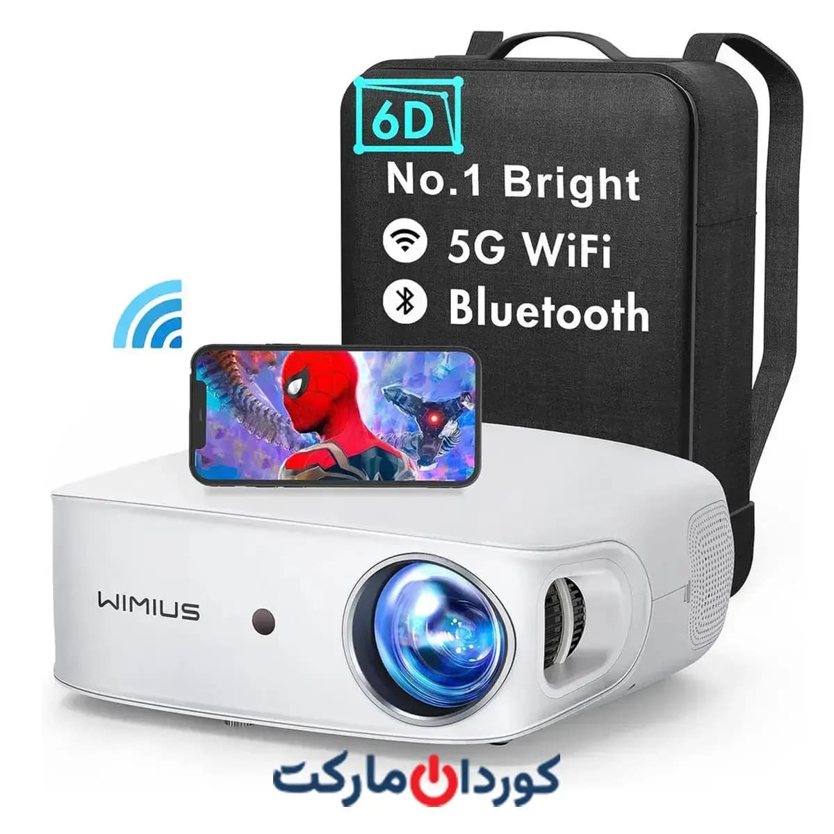 ویدئو پروژکتور ویمیوس WIMIUS K7 — تصویر ۶