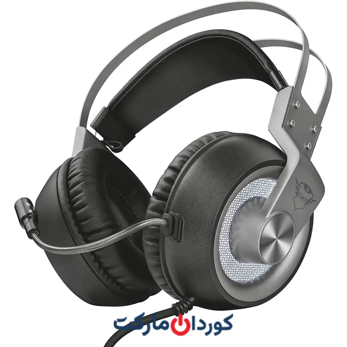 هدست (هدفون) گیمینگ Trust Gaming GXT 4376 Ruptor 7.1، کنترل ولوم صدای On-Ear Cup استوک