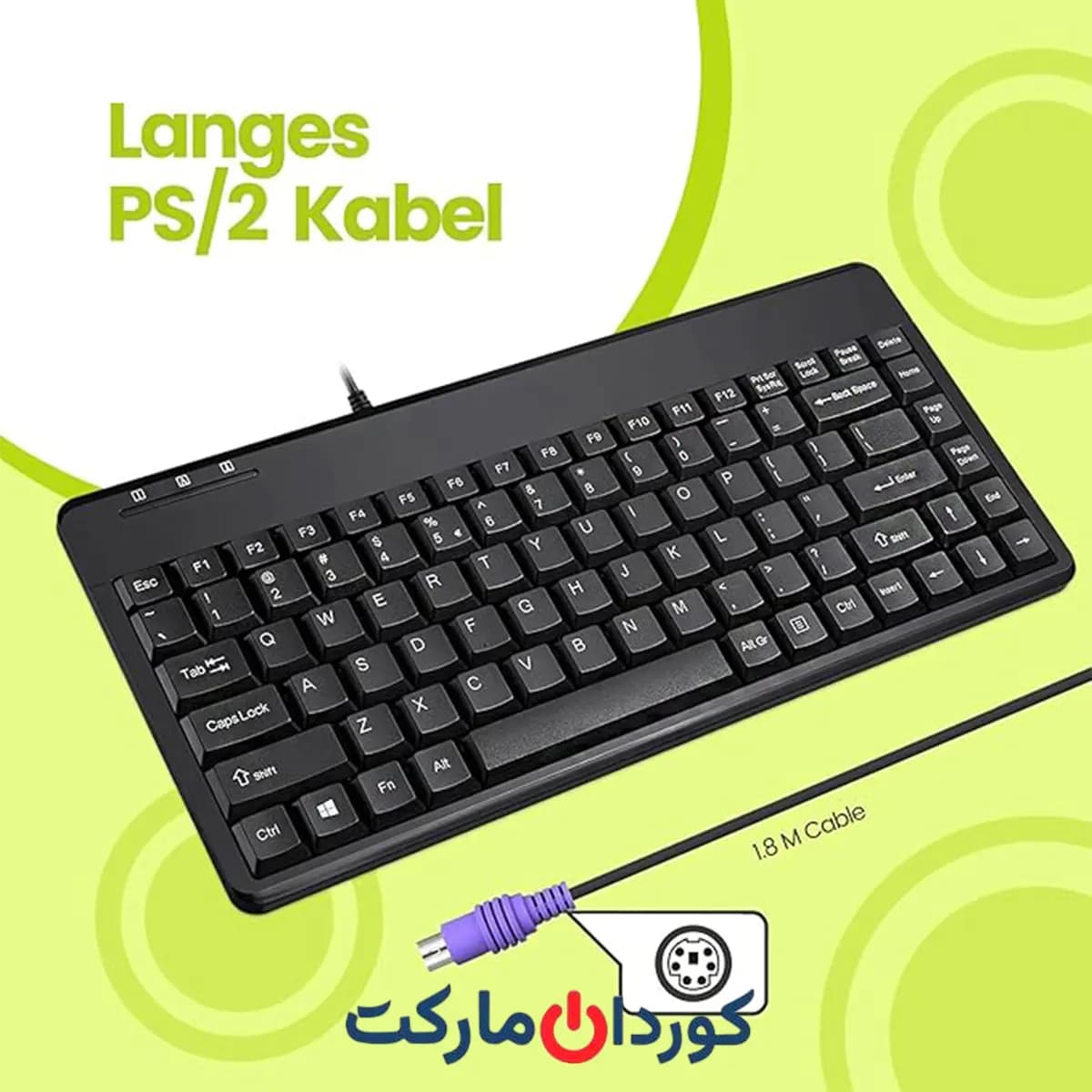 کیبورد سیمی پریکس آلمان Perixx PERIBOARD-409 — تصویر ۴