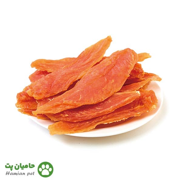 تشویقی سگ ونپی طعم مرغ Chicken jerky وزن ۱۰۰ گرم — تصویر ۴