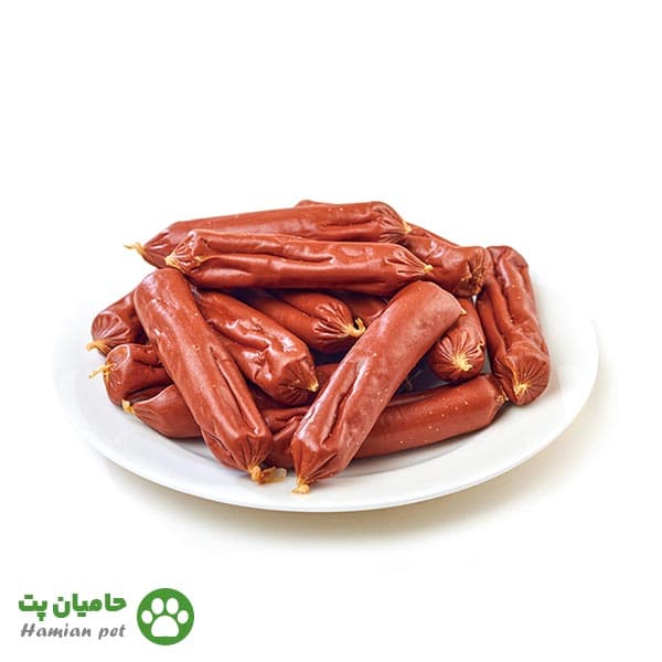 تشویقی سگ ونپی مدل سوسیسی طعم اردک Duck Sausages وزن ۱۰۰ گرم — تصویر ۲