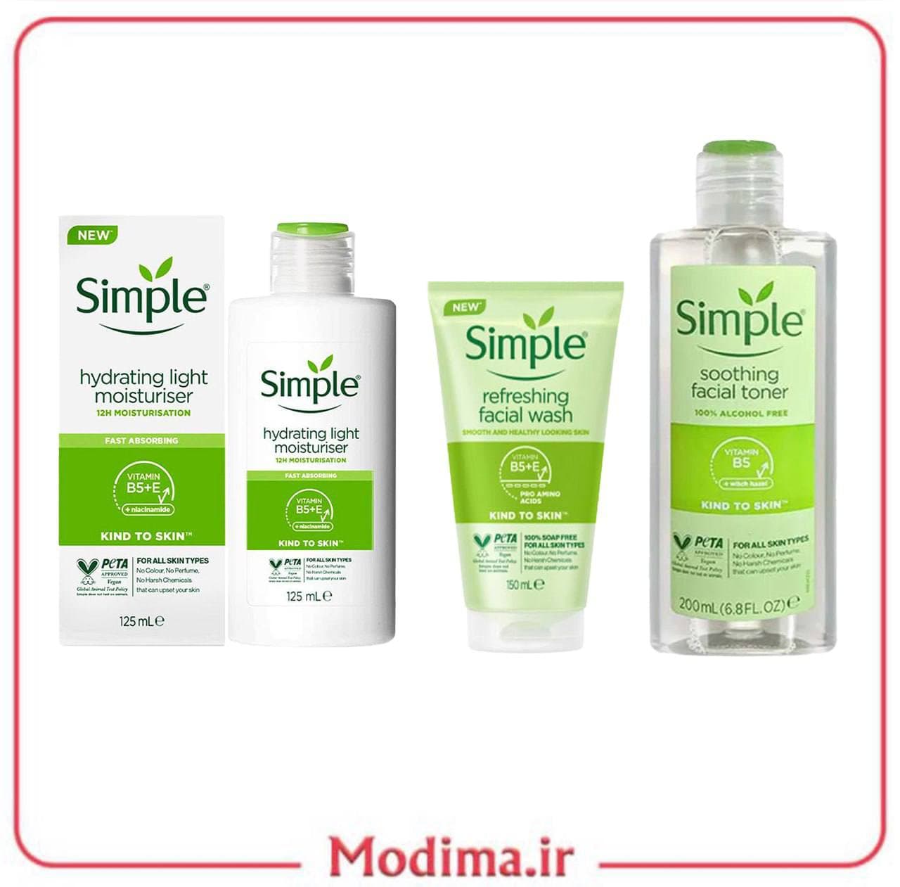 پک روتین پوستی 3 عددی سیمپل 🌱 — تصویر ۵
