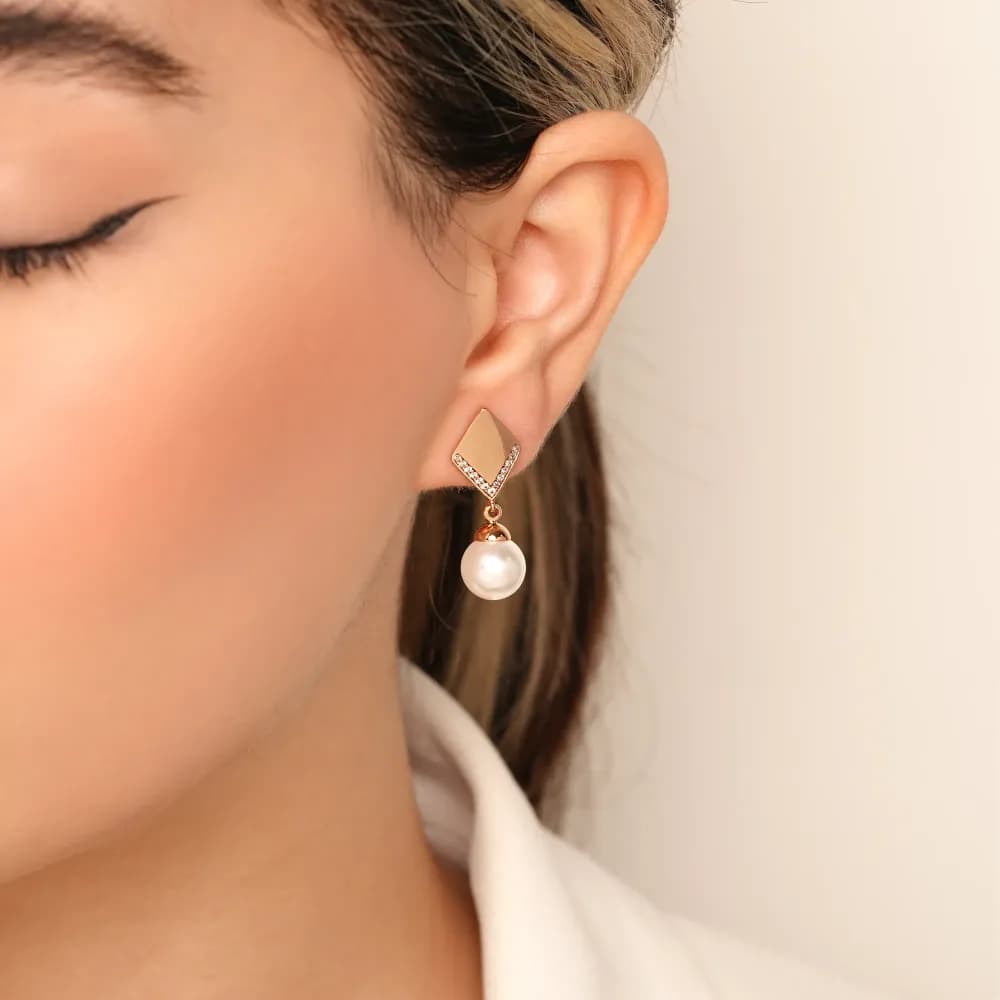 گوشواره مرواریدی دخترانه ترند gv237