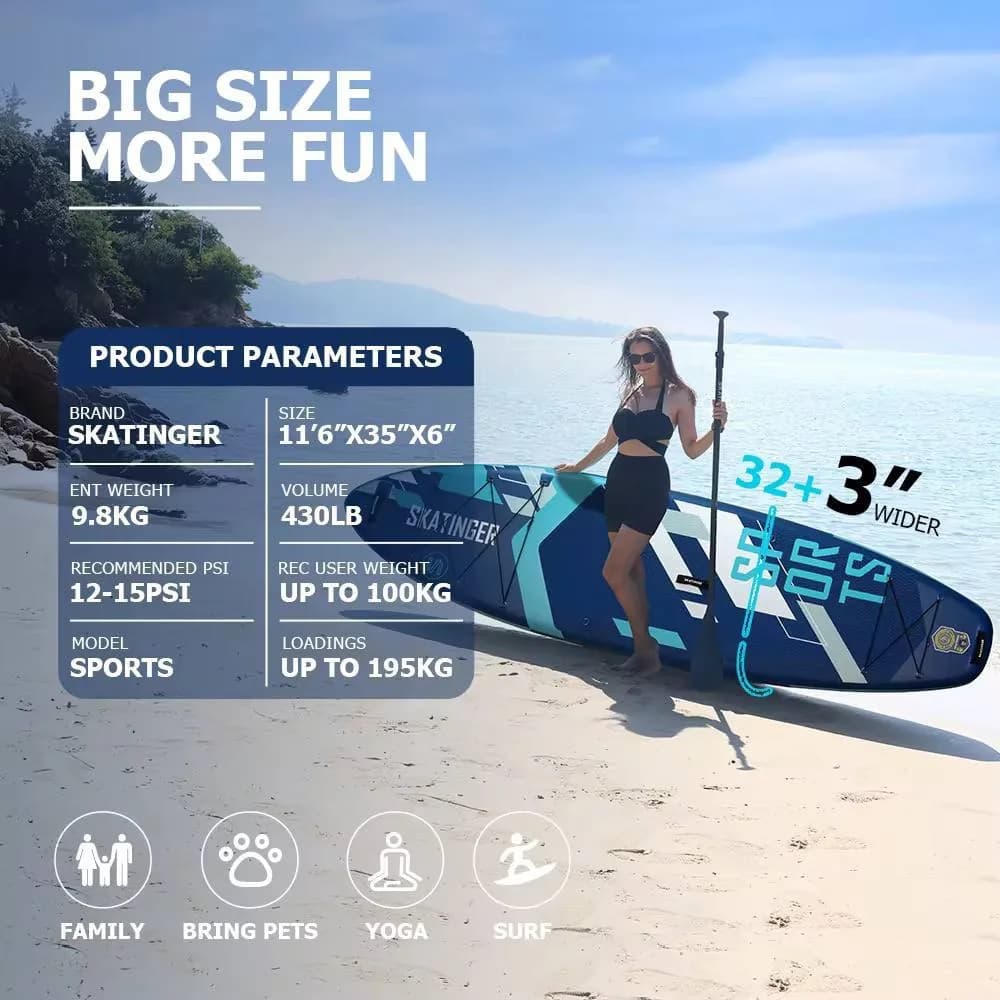 پدل برد برند skatinger مدل sport s blue — تصویر ۳