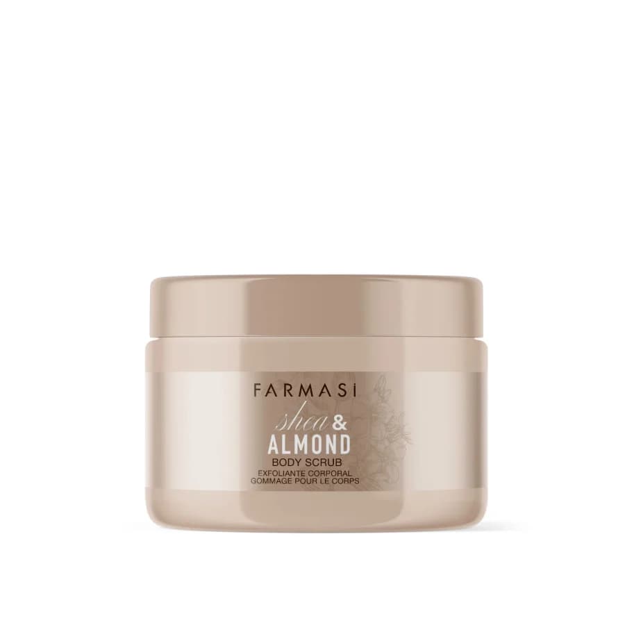 اسکراب بدن فارماسی (Farmasi) مدل Shea Butter And Almond حجم ۱۱۰ میلی‌لیتر