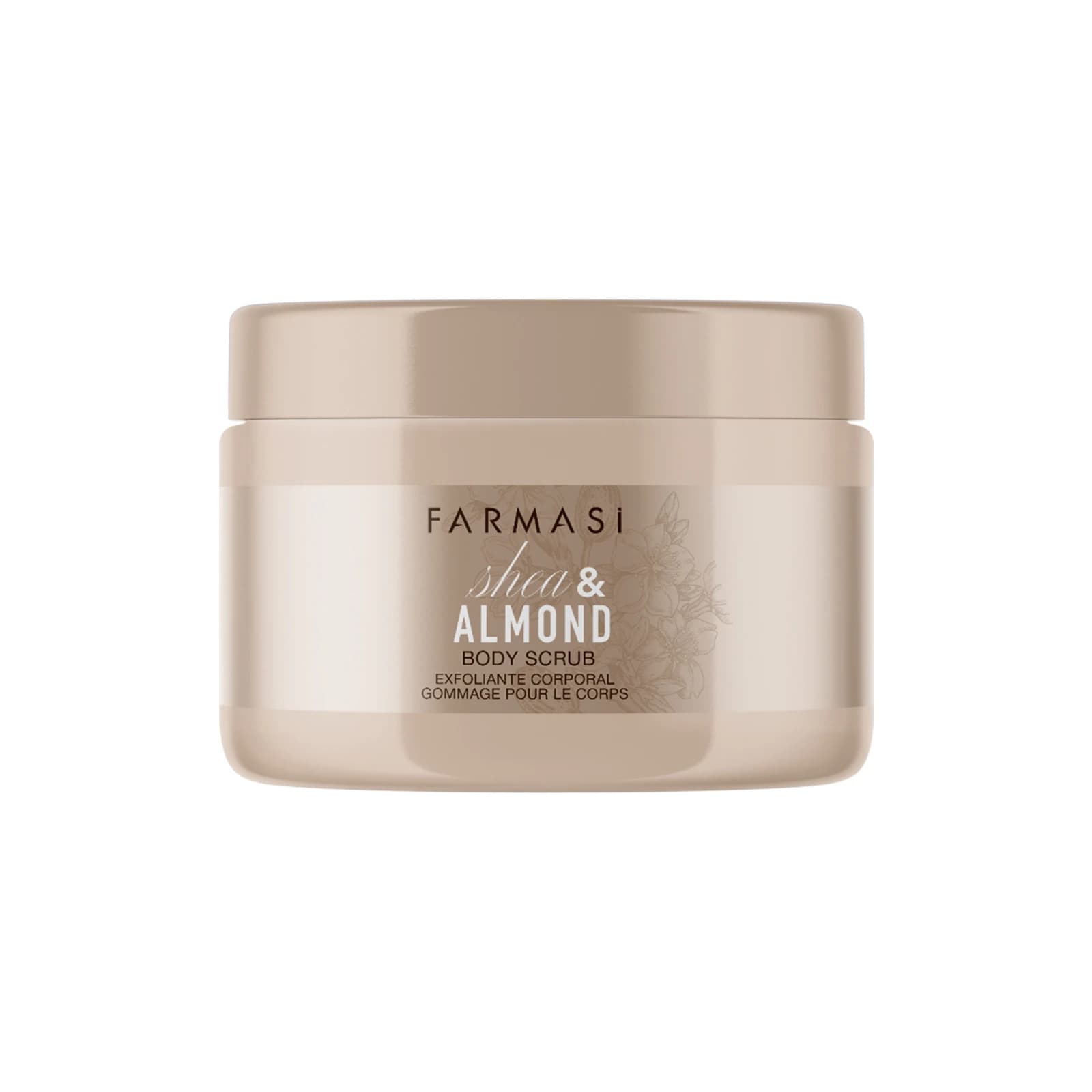 اسکراب بدن فارماسی (Farmasi) مدل Shea Butter And Almond حجم ۱۱۰ میلی‌لیتر — تصویر ۲