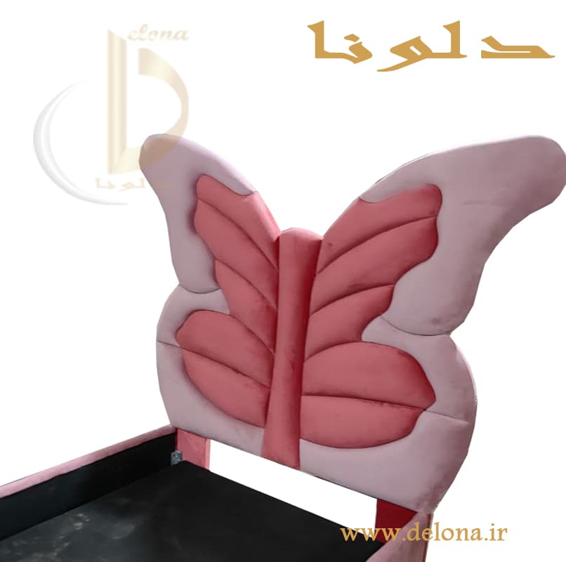 تخت خواب دخترانه فانتزی مدل پروانه برند دلونا