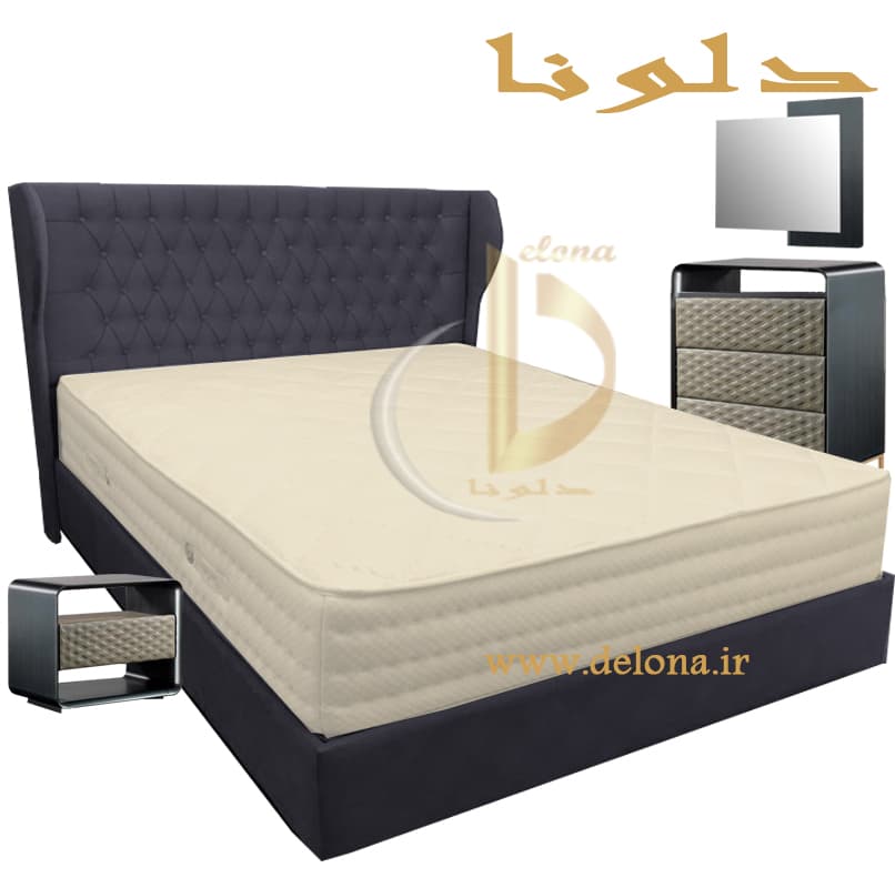 تخت خواب دونفره مدرن مدل کتی سرویس خواب چستر خاص — تصویر ۱۱