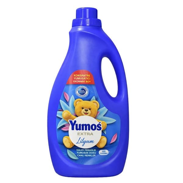 نرم‌کننده لباس یوموش اکسترا Yumoş Extra حجم ۲۵۲۰ میل | رایحه لیلیوم و ارکیده — تصویر ۳
