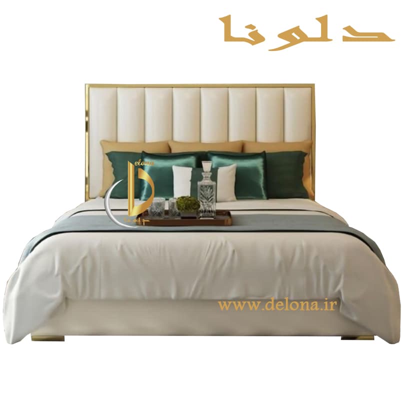 تخت خواب تاج استیل رامونا | سرویس خواب دونفره استیل