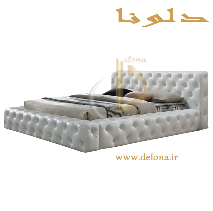 تخت خواب دونفره چستر با تاج کوتاه — تصویر ۱۰