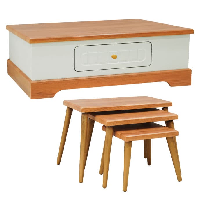 جلومبلی و عسلی مدل CT2167 بدنه MDF وکیوم — تصویر ۲