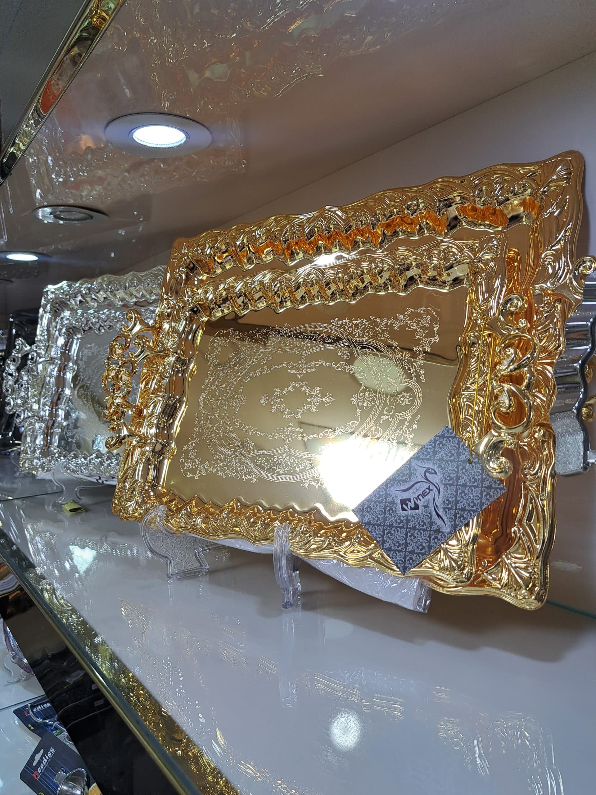 سینی چای وینکس مجموعه 2 عددی طلایی — تصویر ۱۰
