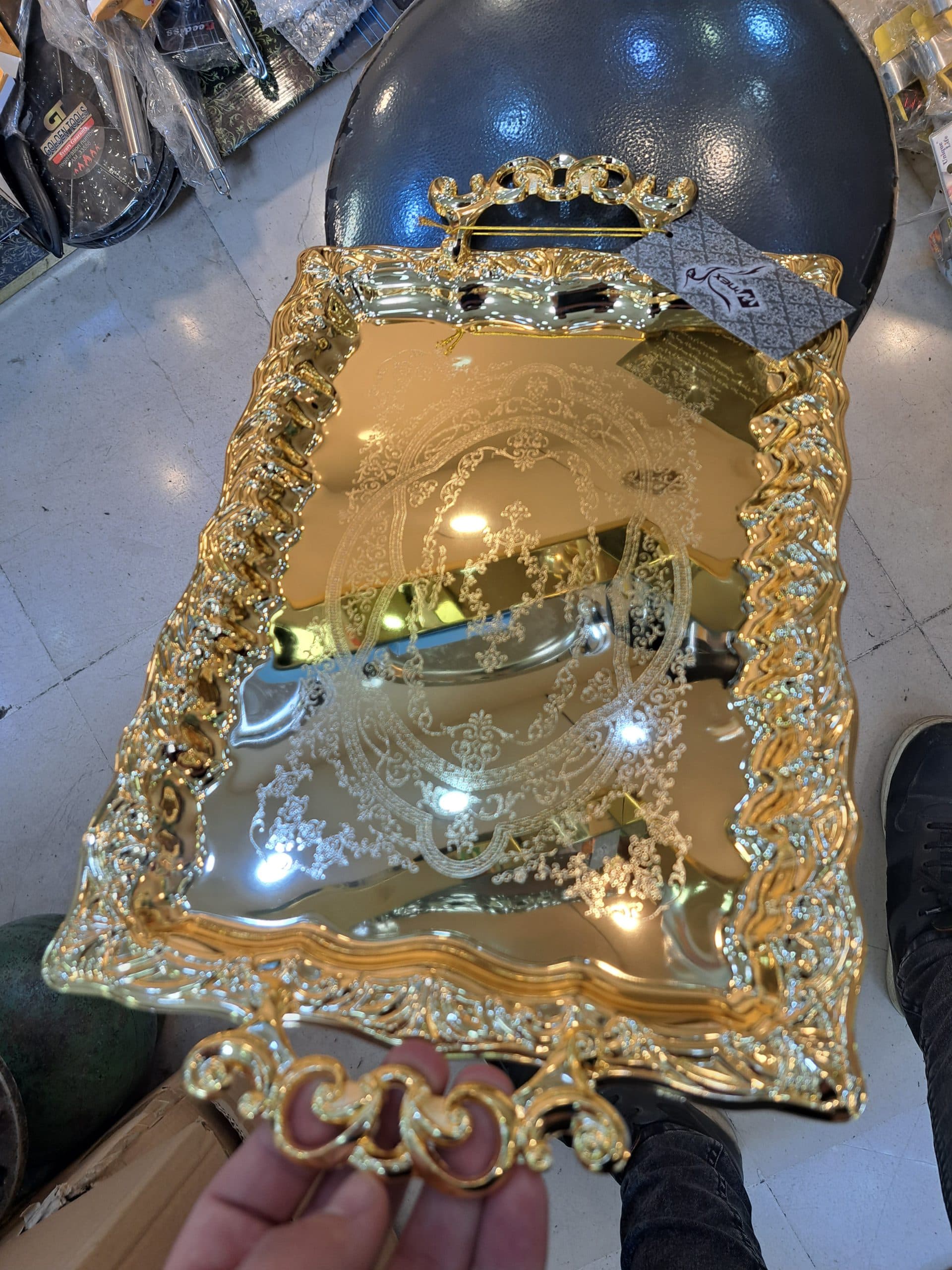 سینی چای وینکس مجموعه 2 عددی طلایی — تصویر ۸