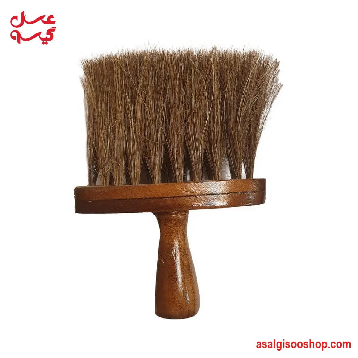 موپران آرایشگاهی دسته چوبی حرفه‌ای برای پاک کردن مو پس از اصلاح | Wooden Handle Professional Hair Duster Brush – Mopran | کد 3012 — تصویر ۴