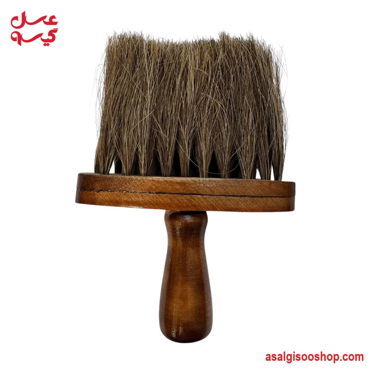 موپران آرایشگاهی دسته چوبی حرفه‌ای برای پاک کردن مو پس از اصلاح | Wooden Handle Professional Hair Duster Brush – Mopran | کد 3012 — تصویر ۳
